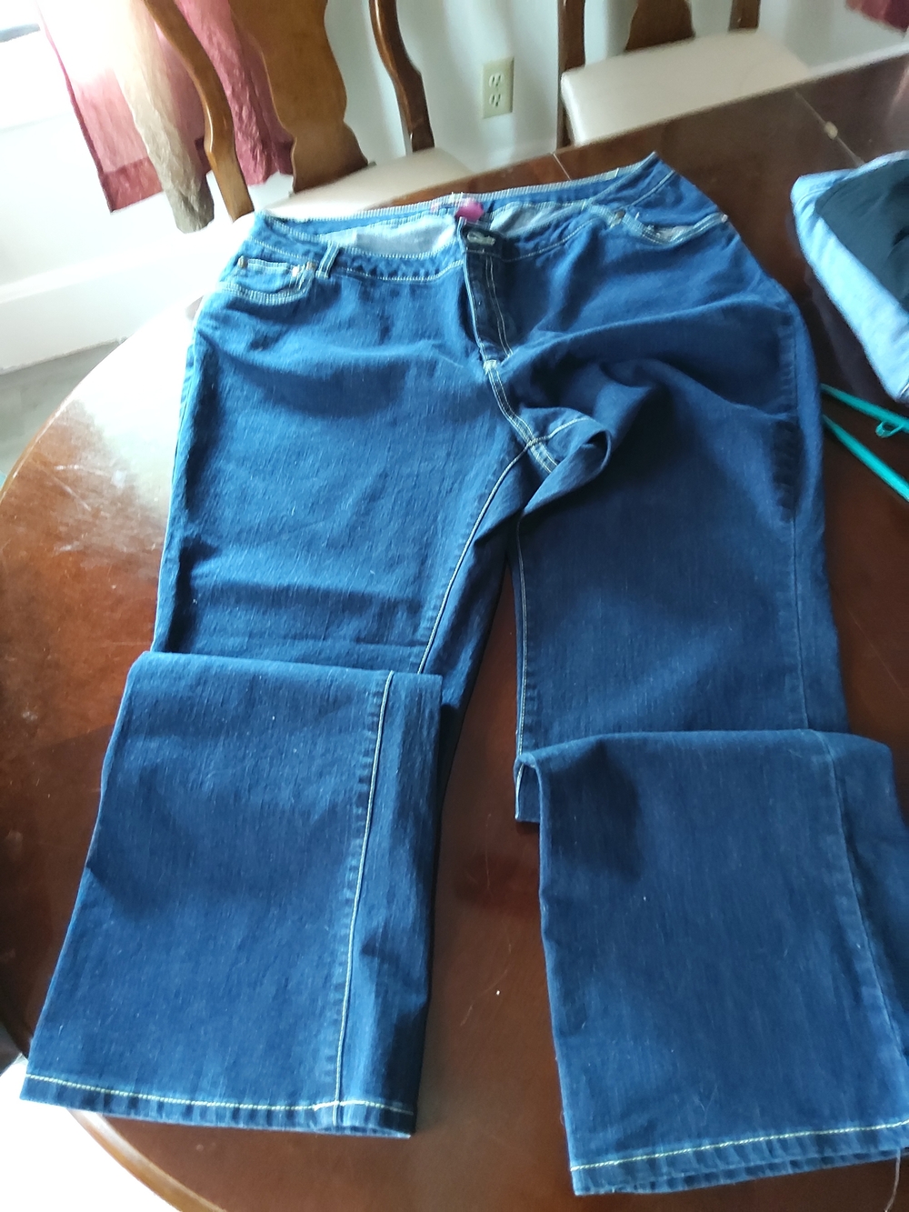 Jessica London Dark Blue Wide Leg Jeans
